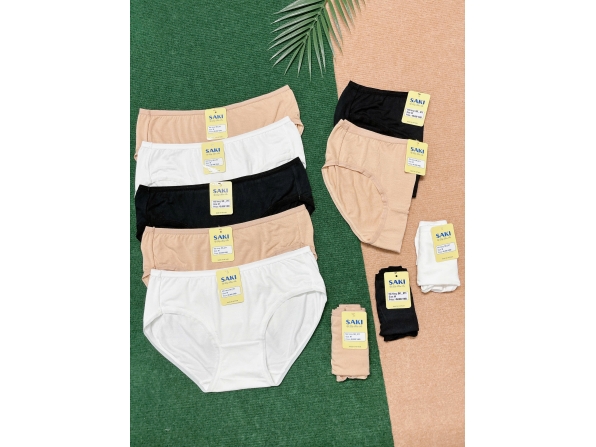 QUẦN LÓT NỮ SAKI 211 - LỐC 10 MÀU